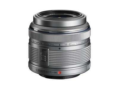 Objectif hybride Olympus M. Zuiko Digital 14-42mm f/3.5-5.6 II R silver