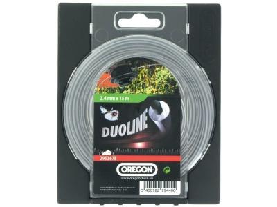 Oregon 295367E Fil de coupe rond Duoline, 2,4&nbsp;mm, 15&nbsp;m