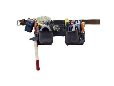 Outifrance - Ceinture &agrave; outils pro cuir 11 compartiments