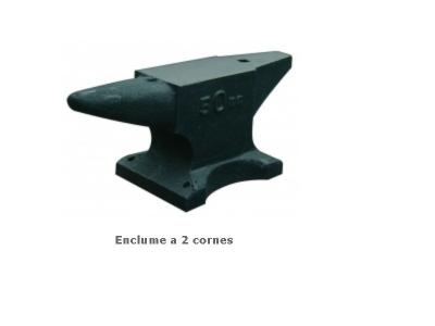 Outifrance &ndash; Enclume 2 cornes en fonte acier 5 Kg Longueur 24 cm