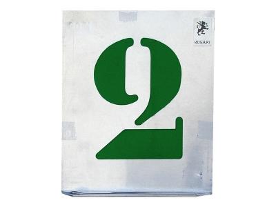 Outifrance - Jeu de chiffres vignettes &agrave; jour 50 mm
