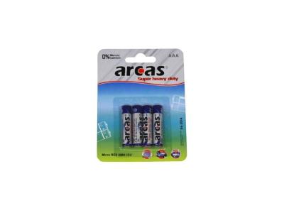 Pack de 4 piles ARCAS R03 Micro AAA