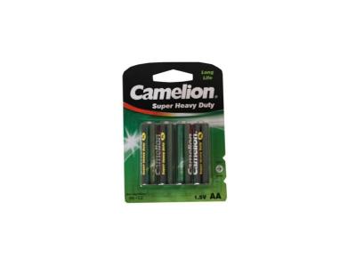 Camelion piles AA LongLife 1,5V vert/noir 4 pi&egrave;ces