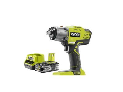 Pack RYOBI Boulonneuse &agrave; chocs 18V One+ R18IW3-0 - 1 Batterie 2.5Ah - 1 Chargeur rapide RC18120-125