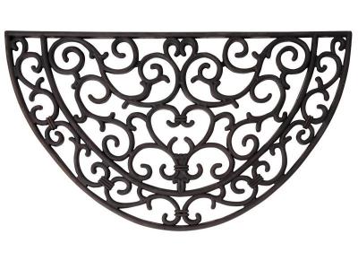 Paillasson tapis caoutchouc demi-lune - 68 x 40 cm