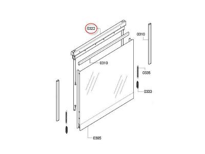 Palier De Porte Repere 0322 Pour Four Neff - 00791370