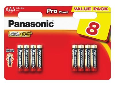 Panasonic Pro Power Lr 03 Micro Alkaline Batteries 8 Units