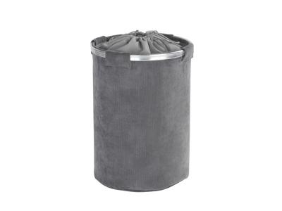 Wenko 62085100 panier &agrave; linge cordoba gris polyester 64.5x42.5x6.5 cm
