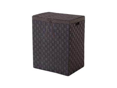 Panier &agrave; linge COMPACTOR Rectangulaire pliable marron