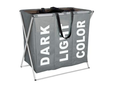 Wenko 3440033100 trio collecteur de linge gris 63 x 57 x 38 cm