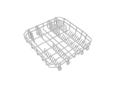 Panier inferieur moyen ls97 pour lave vaisselle smeg - 691410344