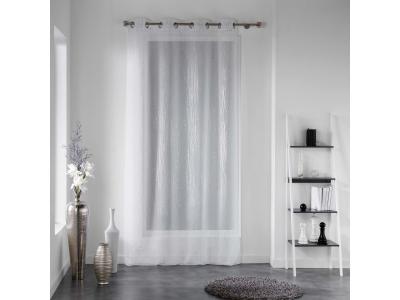Panneau a oeillets 140 x 240 cm voile sable applique filiane Blanc