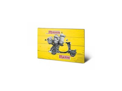 Panneaux en Bois - Minion Mania Yellow