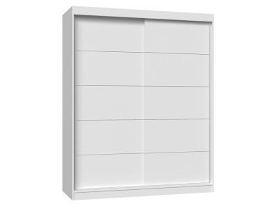 Paolo - armoire &agrave; 2 portes coulissantes - penderie l 160 cm - dressing de chambre 2 portes -