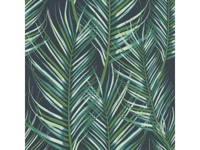 Papier peint vinyle Tropical feuilles vert