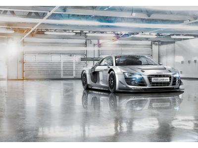 Papier peint photo 254x368 cm en 8 l&eacute;s - Colle incluse AUDI R8 LE MANS