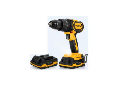 Perceuse Visseuse 20V 2 batteries 2Ah Lithium Brushless VITO Chargeur Coffret accessoires