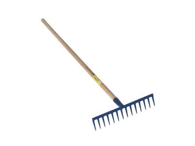 R&acirc;teau 14 dents droites soud&eacute;es avec manche PERRIN L.150 cm