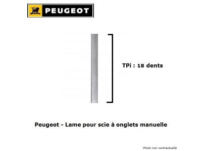 Peugeot - Lame 18 Dents pour scie &agrave; onglets manuelle