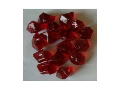 Pierres d&eacute;coratives en fibre de verre rouge - Chemin'arte