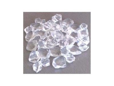 Pierres d&eacute;coratives en fibre de verre transparente