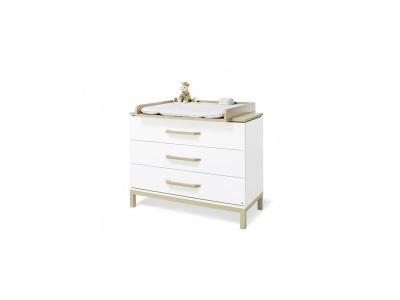 Table &agrave; langer pour b&eacute;b&eacute;s blanc et &eacute;rable Light Pinolino