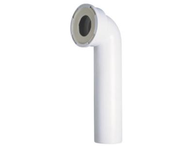 Wirquin - Pipe wc rigide longue coud&eacute;e m&acirc;le sans piquage 71060101, blanc