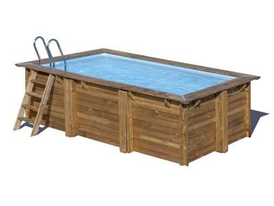 Piscine bois marbella 4,27 x 2,77 x 1,19 m - sunbay