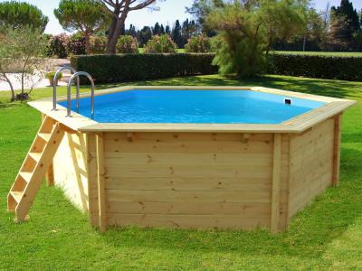 Habitat Et Jardin Piscine bois Hawai - 4.10 x 1.18 m