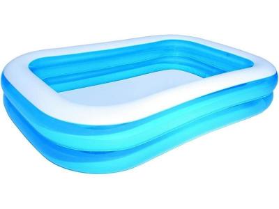 Bestway - Piscine gonflable rectangulaire bleue, 262 x 175 x 51 cm