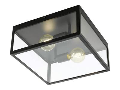 Eglo Ipl3762008 Plafonnier, M&eacute;tal, E27, Noir