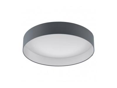 Plafonnier PALOMARO blanc Diam&egrave;tre 50 Cm abat jour anthracite