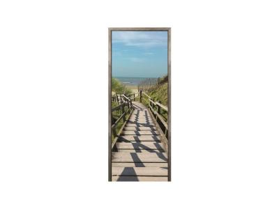 Sticker Adh&eacute;sif de porte Ondoor- Vers le sable - 204 x 83 cm