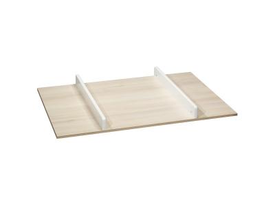 Plan &agrave; langer pour grande commode happy - blanc et bois