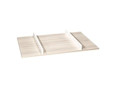 Plan &agrave; langer pour grande commode serena - blanc et bois
