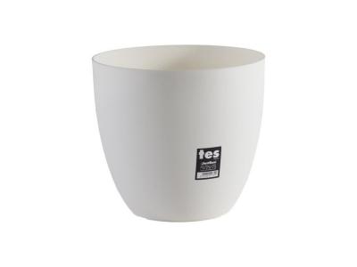 Plastiken pot de fleurs bol tes - 26 cm - blanc PLA8412524117690