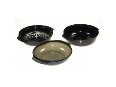 Plat a vapeur rond easycook 1,5l pour micro ondes whirlpool - d400170