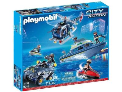 Playmobil City Action - V&eacute;hicules forces sp&eacute;ciales police - 9043