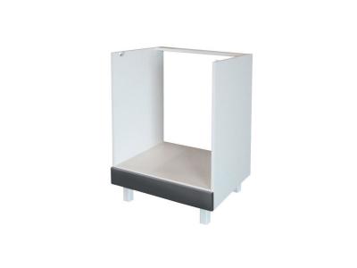 Pop meuble bas de cuisine pour four l 60 cm - gris haute brillance