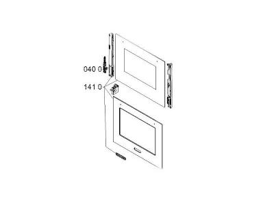 Porte four exterieure rep 1410 pour four whirlpool - 481010491920