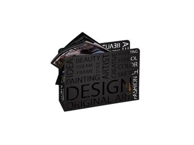 Haku m&ouml;bel 44595 porte journaux m&eacute;tal noir 10 x 35 x 26 cm