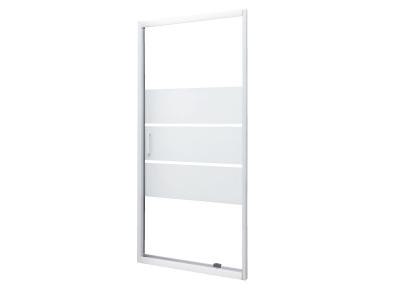 Fa&ccedil;ade MISSI - Fa&ccedil;ade pivotante 90x185x0,4cm - Verre tremp&eacute; - Finitions blanc