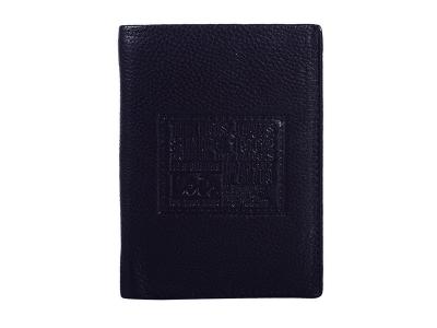 Portefeuille en cuir idaho noir Lois