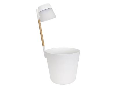Pot de fleurs rond Flower Light &Oslash; 27 x H.61 cm - Blanc
