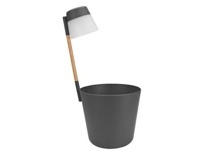 Pot de fleurs rond Flower Light &Oslash; 27 x H.61 cm - Gris