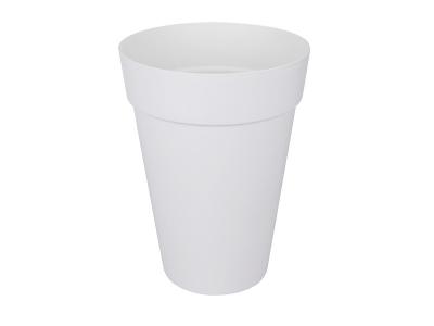 Pot de fleurs rond Loft Urban High &oslash; 42 x H.56 cm - Blanc - Blanc