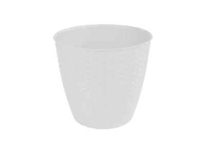 Stefanplast 2076004 Natural Pot de Fleurs Blanc 29 x 26,5 cm
