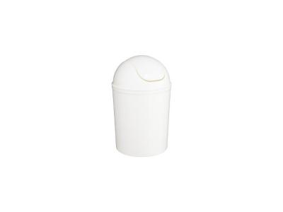 Five - Poubelle &agrave; bascule 7 L blanche Blanc