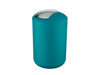 Poubelle avec couvercle &agrave; bascule - Brasil - 6 litres turquoise WENKO