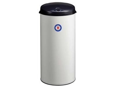 Poubelle &agrave; ouverture automatique 45L SENSITIVE Rossignol M&eacute;tal Blanc